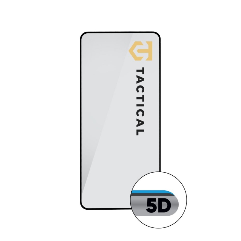 Taktikai üvegpajzs 5D üveg a Honor X8 5G/X6 4G/70 Lite-hoz Fekete
