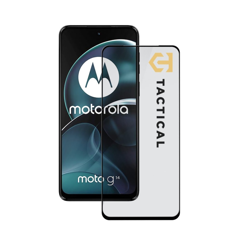 Tactical Glass Shield 5D üveg a Motorola G14 fekete készülékhez