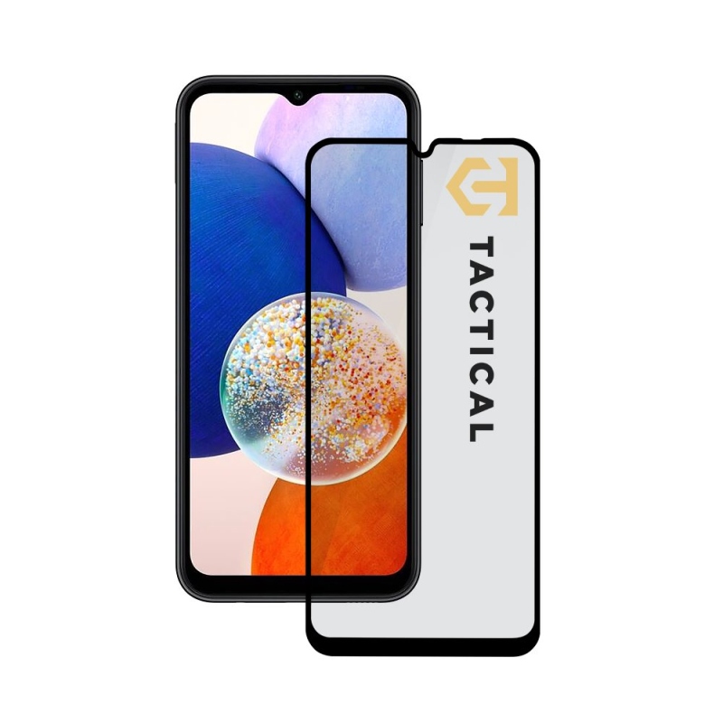 Taktikai üvegpajzs 5D üveg a Samsung Galaxy A14 5G Fekete számára