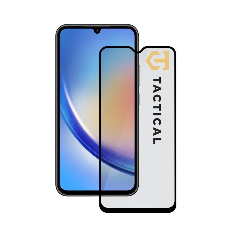 Taktikai üvegpajzs 5D üveg a Samsung Galaxy A34 5G Fekete számára