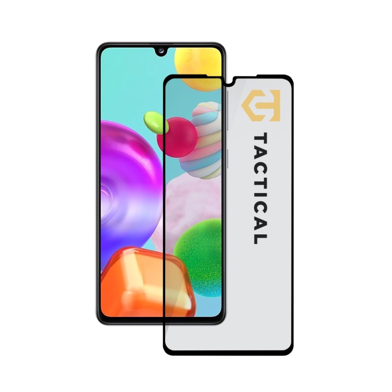 Taktikai üvegpajzs 5D üveg Samsung Galaxy A41 Fekete