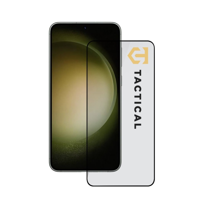 Taktikai üvegpajzs 5D üveg Samsung Galaxy S23+ Fekete
