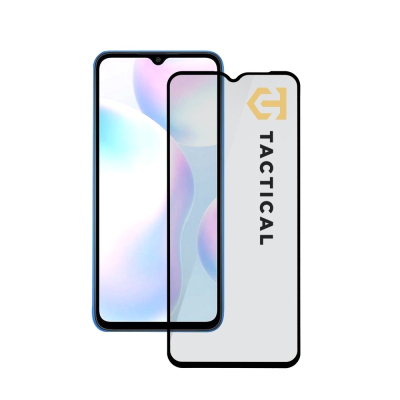 Taktikai üvegpajzs 5D üveg a Xiaomi Redmi 9A/9AT/9C Fekete számára