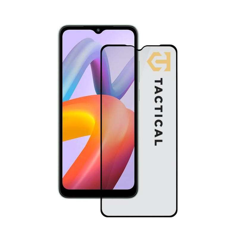 Taktikai üvegpajzs 5D üveg a Xiaomi Redmi A2 2023 Fekete számára