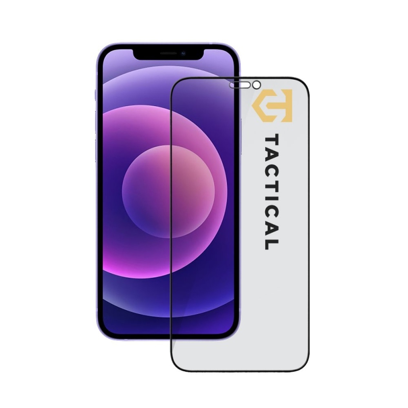 Taktikai üvegpajzs Privacy Stealth 5D üveg az Apple iPhone 12 Mini számára Fekete