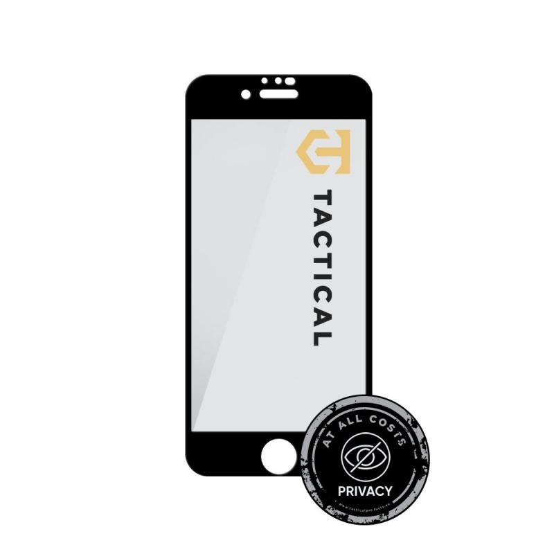 Taktikai üvegpajzs Privacy Stealth 5D üveg Apple iPhone 7/8/SE 2020/SE 2022 Fekete