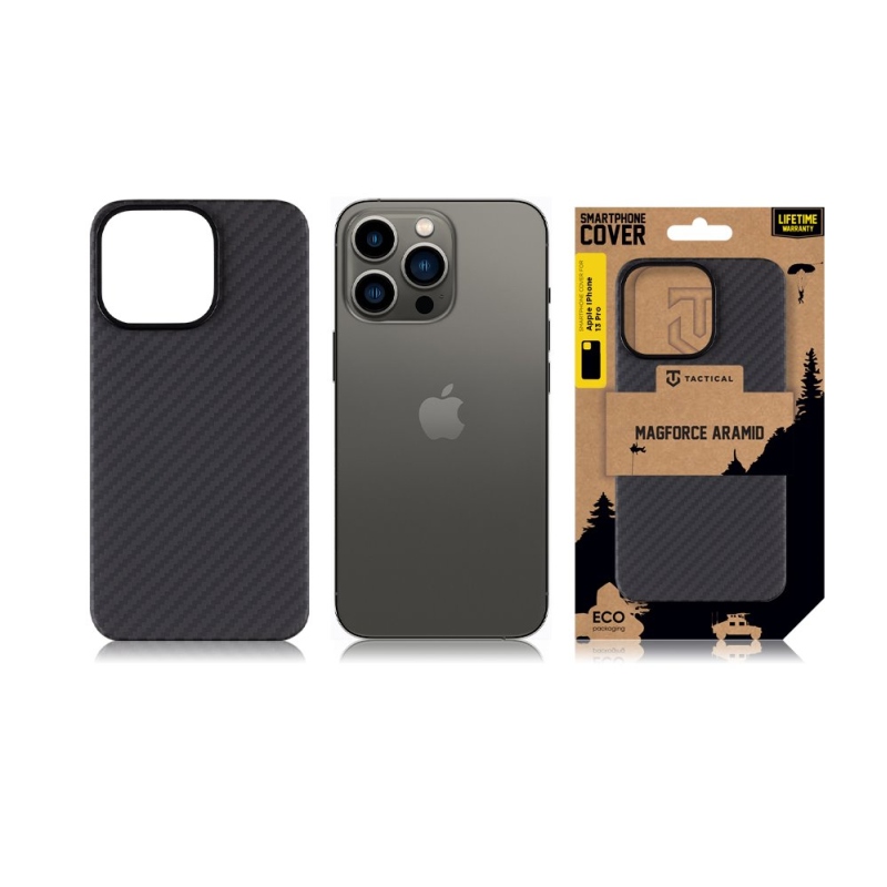 Taktikai MagForce Aramid borító Apple iPhone 13 Pro készülékhez Fekete