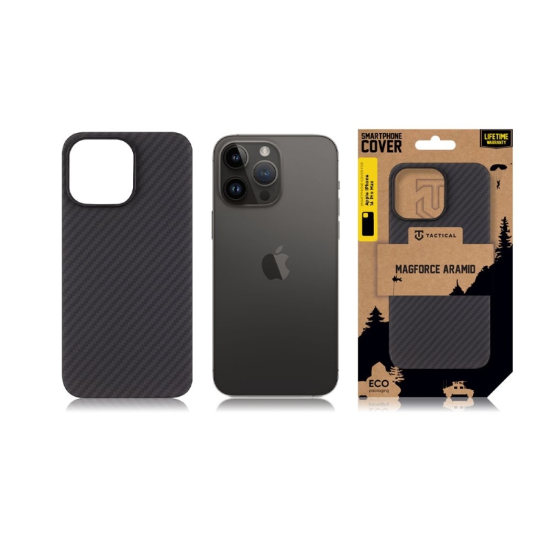 Taktikai MagForce Aramid borító Apple iPhone 14 Pro Max készülékhez Fekete