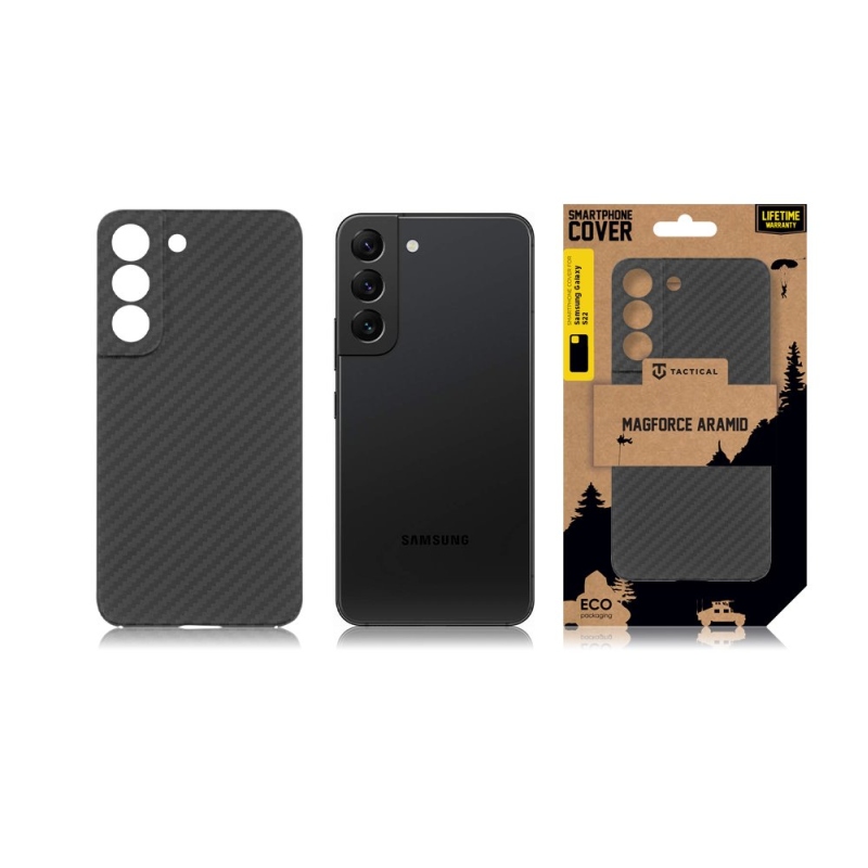 Taktikai MagForce Aramid borító Samsung Galaxy S22 fekete színű készülékhez