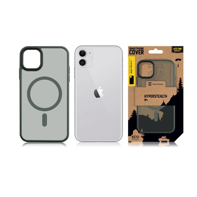 Taktikai MagForce Hyperstealth borító iPhone 11-hez Erdei zöld