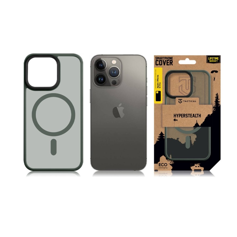 Taktikai MagForce Hyperstealth védőburkolat iPhone 13 Pro készülékhez Erdei zöld