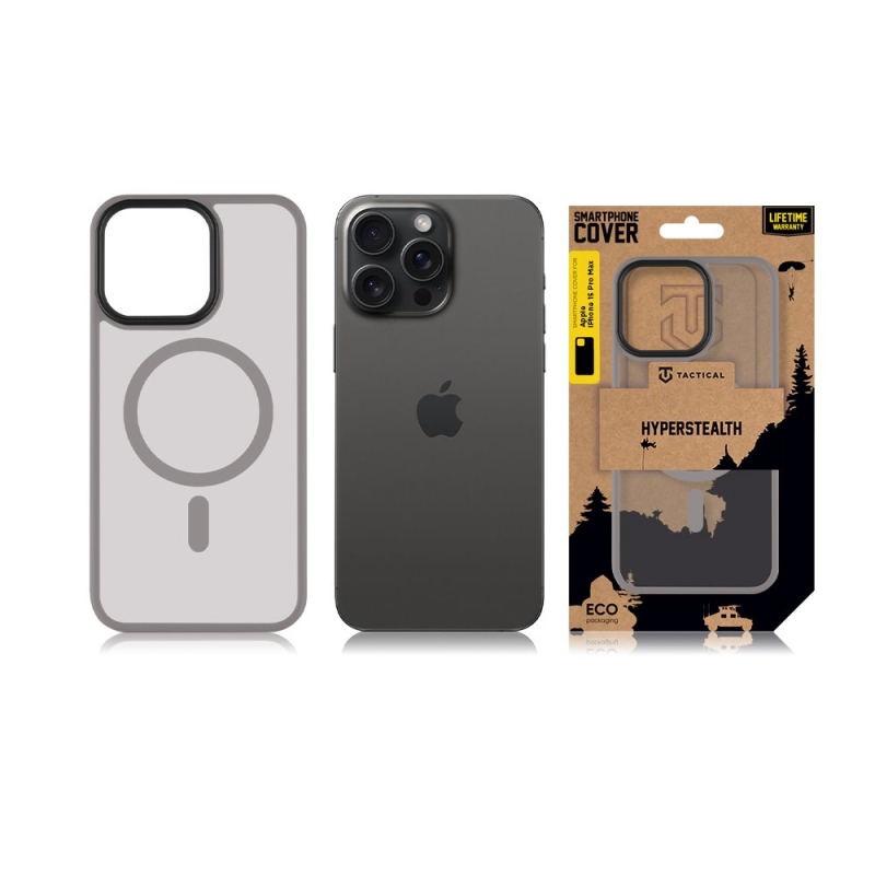 Taktikai MagForce Hyperstealth védőburkolat iPhone 15 Pro Max készülékhez Világosszürke