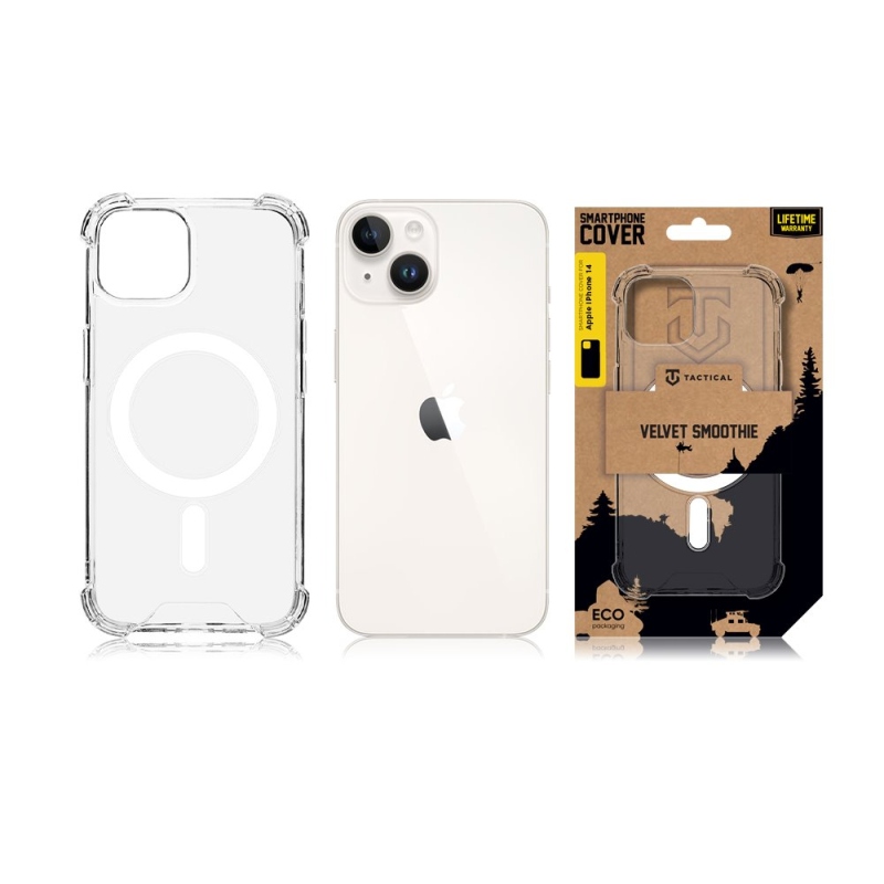 Taktikai MagForce Plyo borítás Apple iPhone 14 készülékhez - átlátszó