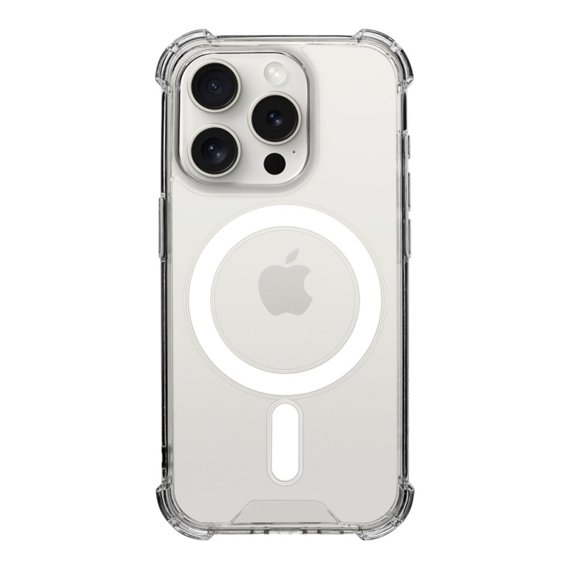 Taktikai MagForce Plyo védőburkolat Apple iPhone 15 Pro készülékhez - átlátszó
