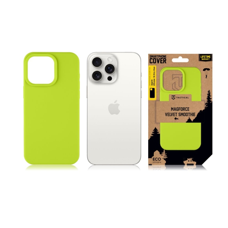Taktikai MagForce bársony Smoothie borító Apple iPhone 15 Pro Max Avokádóhoz