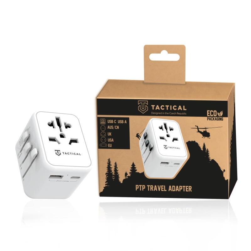 Taktikai PTP utazási adapter fehér