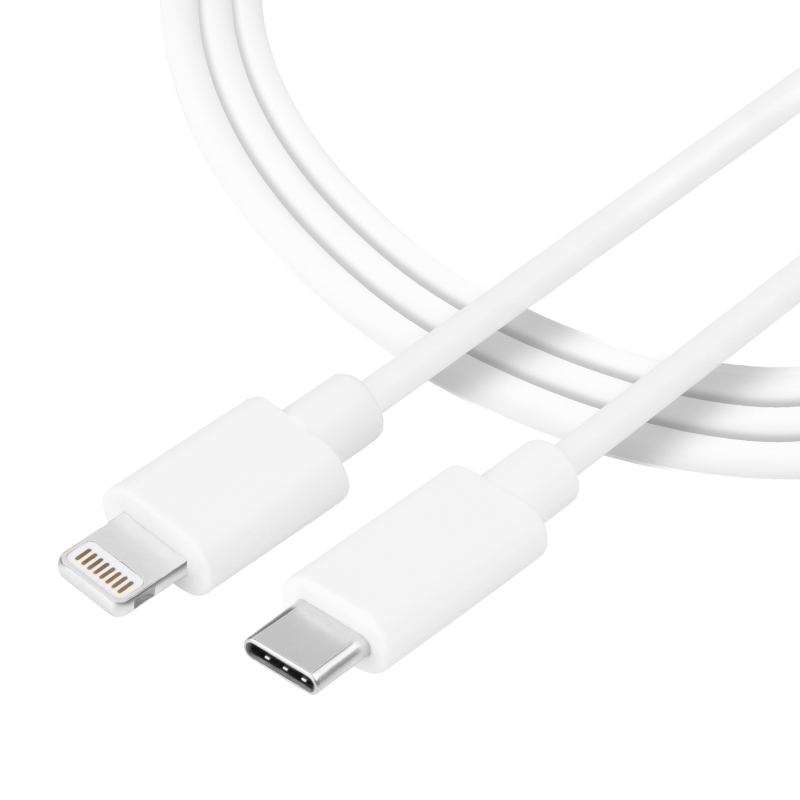 Taktikai sima menetes kábel USB-C / villám 0,3m fehér