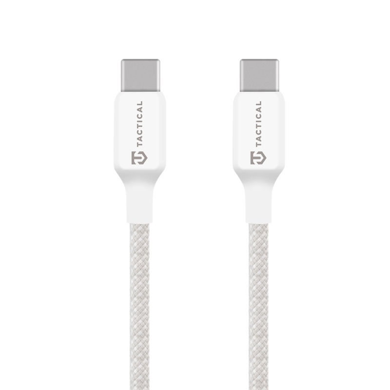 Taktikai varrásszálas kábel USB-C/USB-C 2m fehér