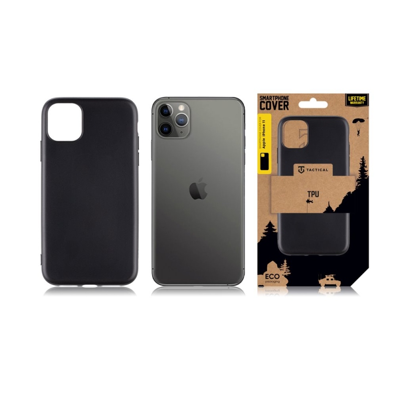 Taktikai TPU borítás Apple iPhone 11 készülékhez Fekete
