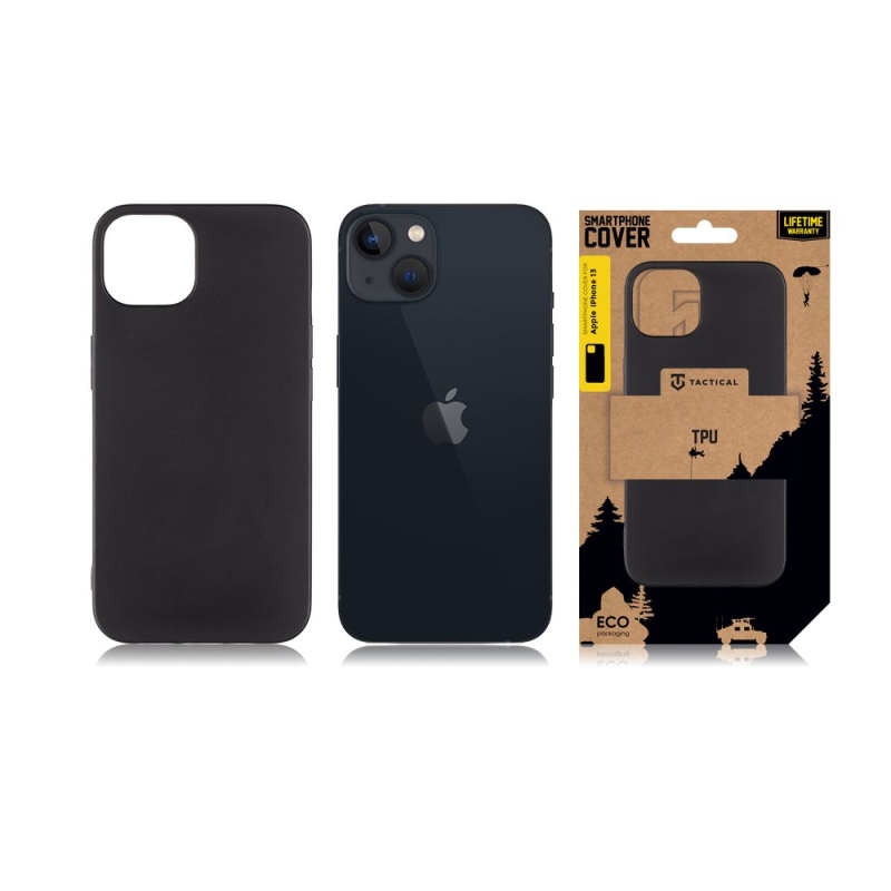 Taktikai TPU borítás Apple iPhone 13-hoz Fekete