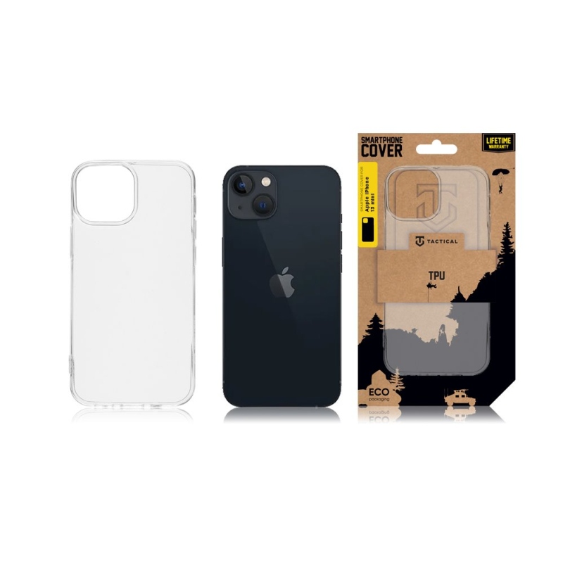 Taktikai TPU borítás Apple iPhone 13 Mini készülékhez - átlátszó