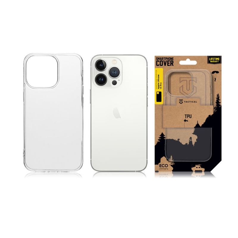 Taktikai TPU borítás Apple iPhone 13 Pro készülékhez - átlátszó