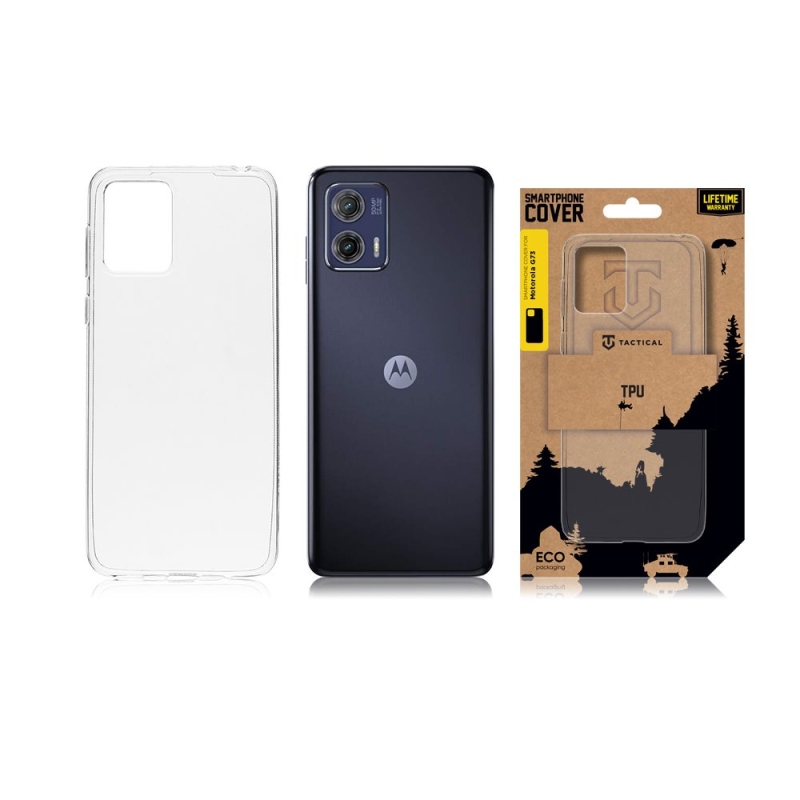 Taktikai TPU borítás Motorola G73-hoz - átlátszó
