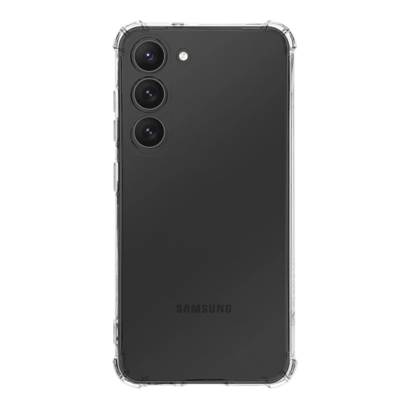Taktikai TPU Plyo borítás Samsung Galaxy S23 készülékhez - átlátszó