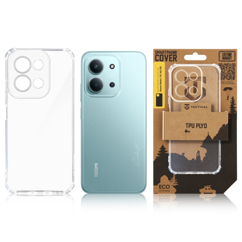 Taktikai TPU Plyo Cover for Xiaomi Redmi 15C 4G/5G átlátszó