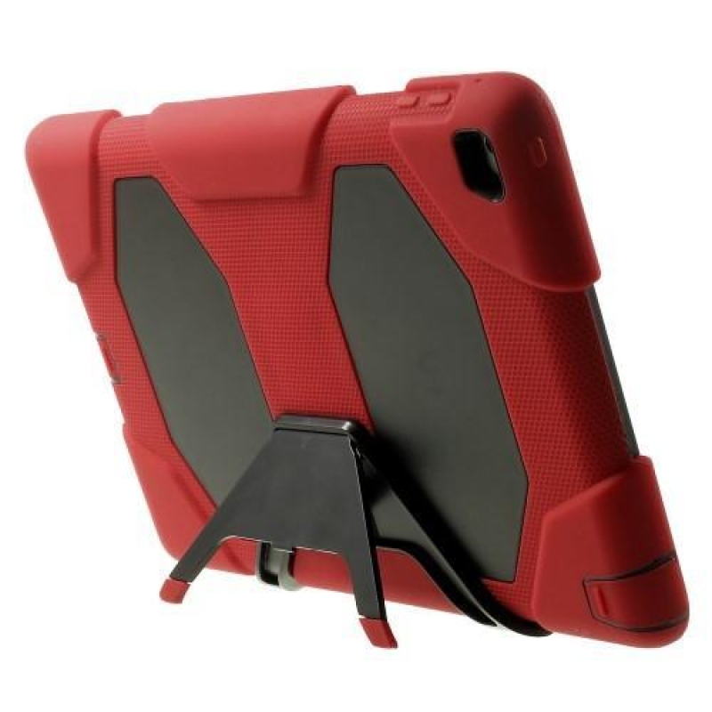 Tarry hibrid tartós tok állvánnyal iPad Air 2 készülékhez - piros