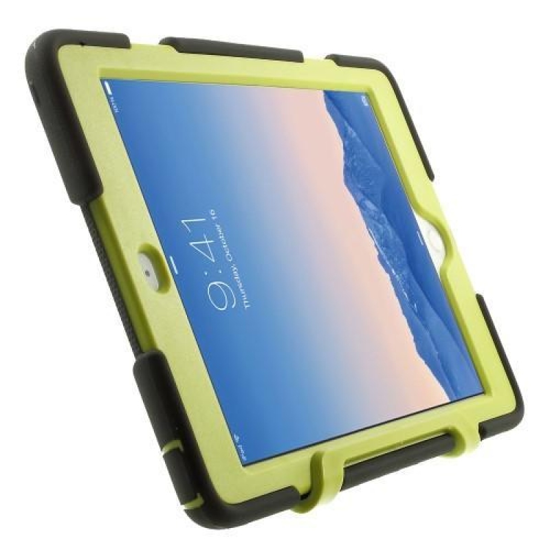 Tarry hibrid tartós tok állvánnyal iPad Air 2 készülékhez - zöld