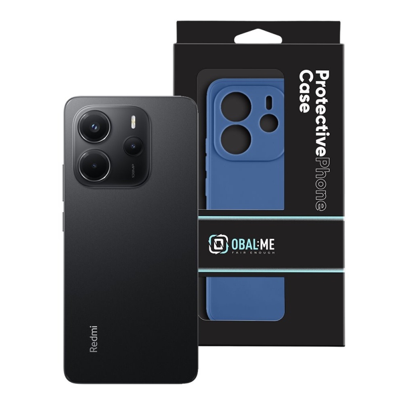 Borító:ME matt TPU borító Xiaomi Redmi Note 14 4G sötétkékhez