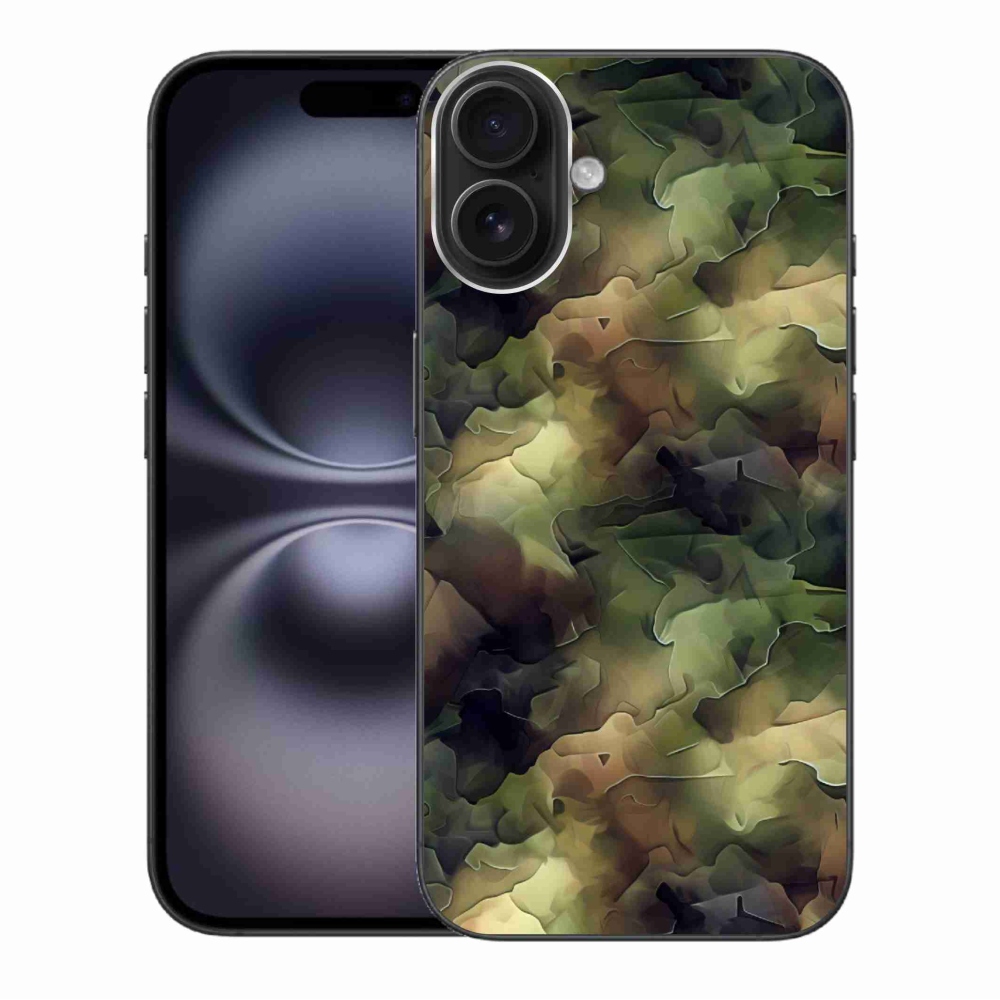 Zselés borítás mmCase iPhone 16 Plus készülékhez - terepszínű minta 10