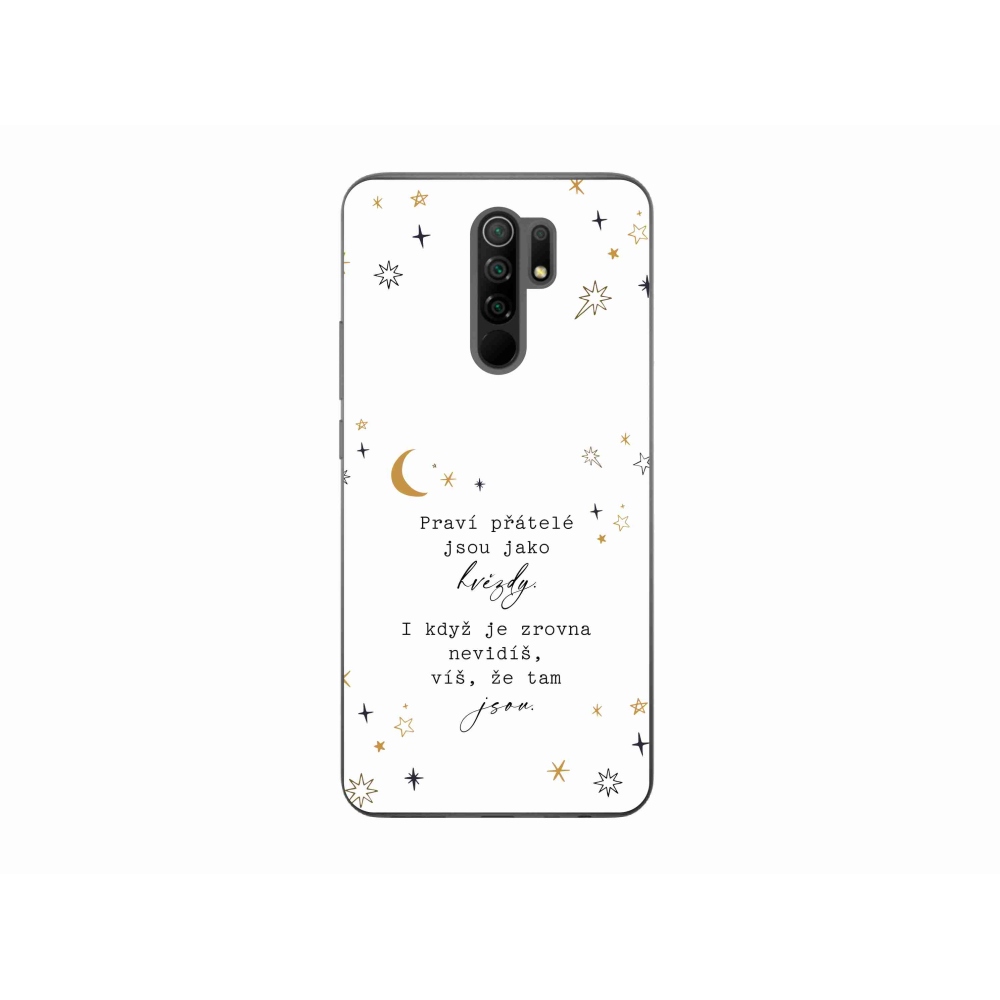 Gél borítás mmCase a Xiaomi Redmi 9 - idézem 6 fehér háttérrel