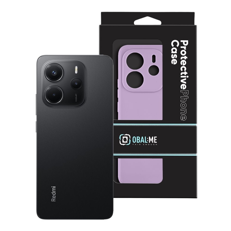 BORÍTÓ:ME matt TPU borító a Xiaomi Redmi Note 14 4G lila számára