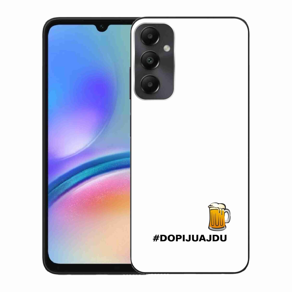Gél borítás mmCase Samsung Galaxy A05s - sör motívum 1 fehér háttér