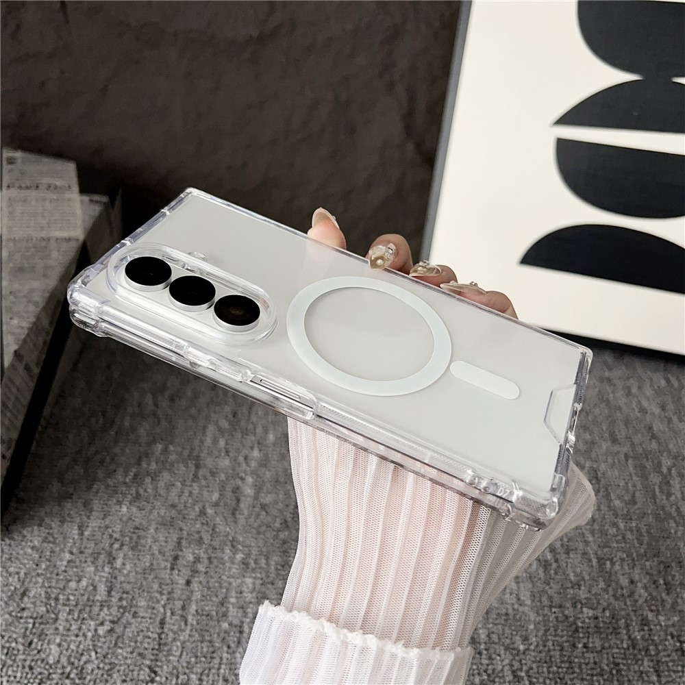 Akril műanyag borítás MagSafe-rel a Samsung Galaxy Z Fold7 5G készülékre - átlátszó