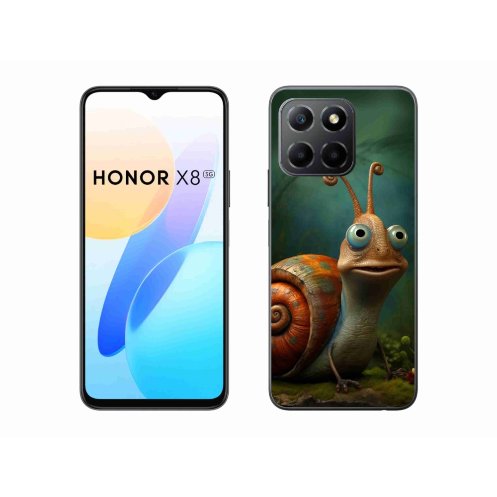 Zselés borítás mmCase a Honor X8 5G számára - csiga