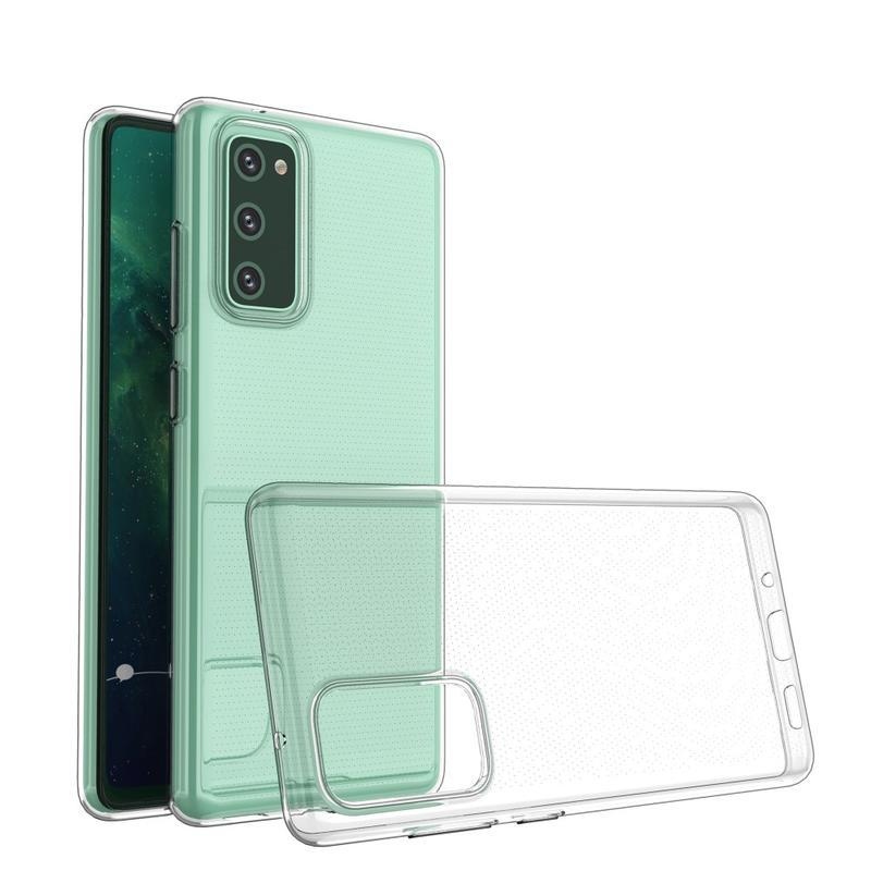 Vékony zselés tok Samsung Galaxy S20 FE/S20 FE 5G készülékhez - átlátszó