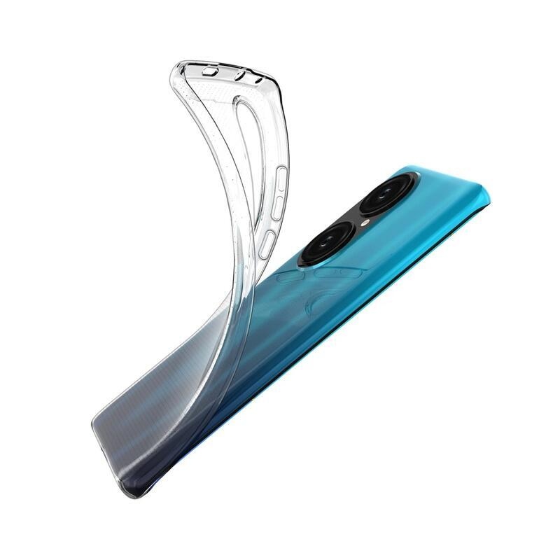 Vékony, átlátszó zselés tok a Huawei P50 Pro készülékhez - átlátszó