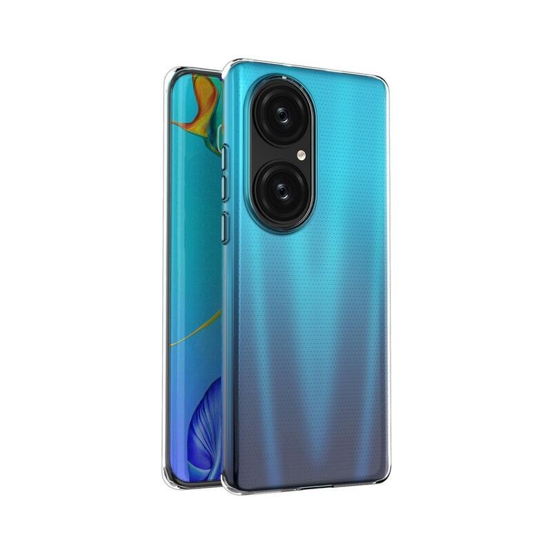 Vékony, átlátszó zselés tok a Huawei P50 Pro készülékhez - átlátszó
