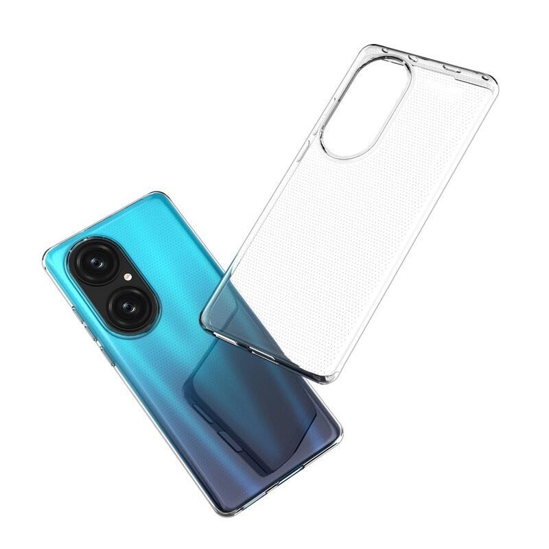 Vékony, átlátszó zselés tok a Huawei P50 Pro készülékhez - átlátszó