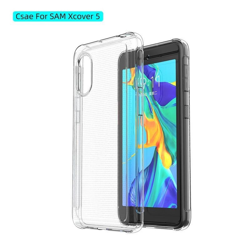 Vékony, átlátszó zselés tok Samsung Galaxy Xcover 5 készülékhez - átlátszó