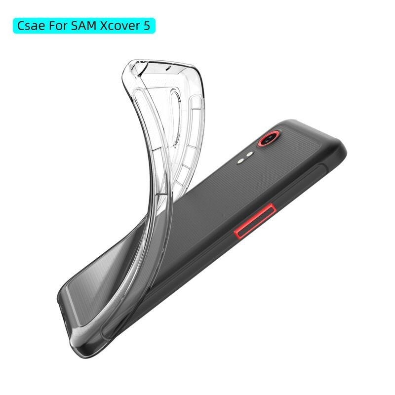 Vékony, átlátszó zselés tok Samsung Galaxy Xcover 5 készülékhez - átlátszó