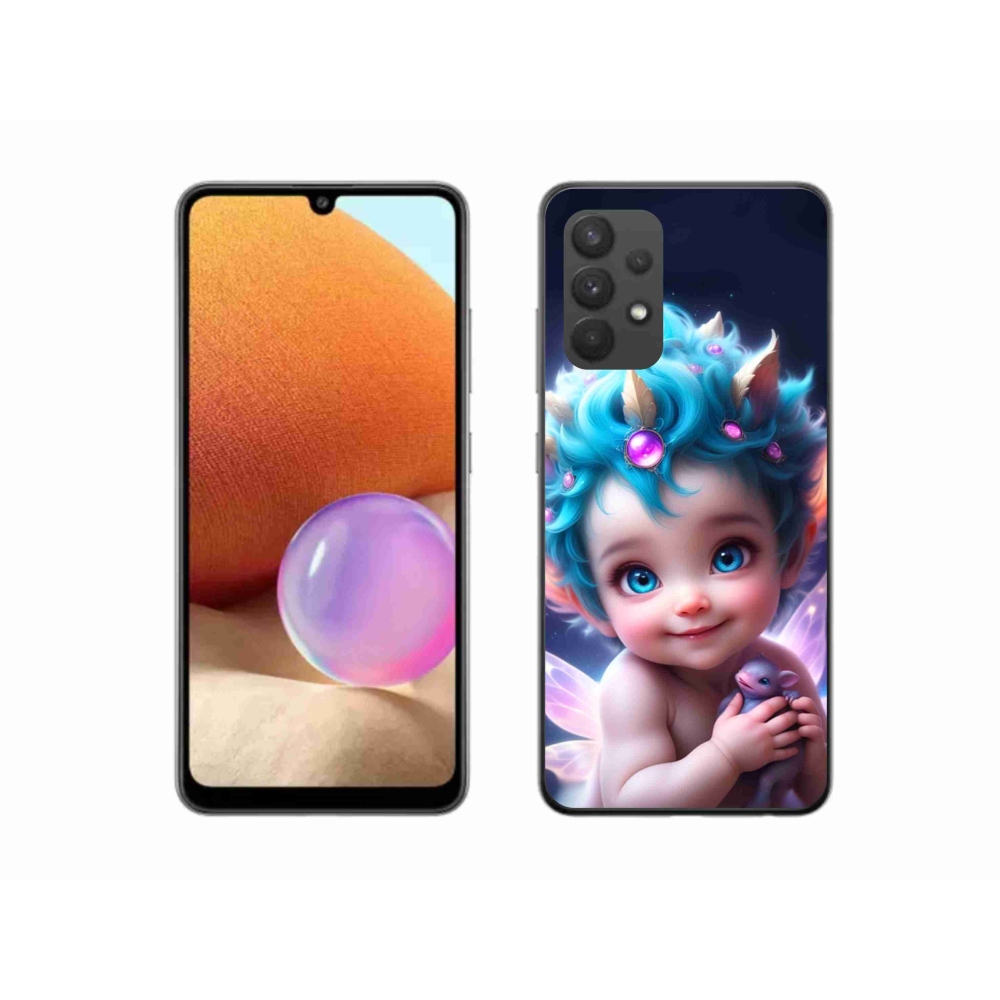 Gél borító mmCase Samsung Galaxy A32 4G - baba pillangószárnyakkal