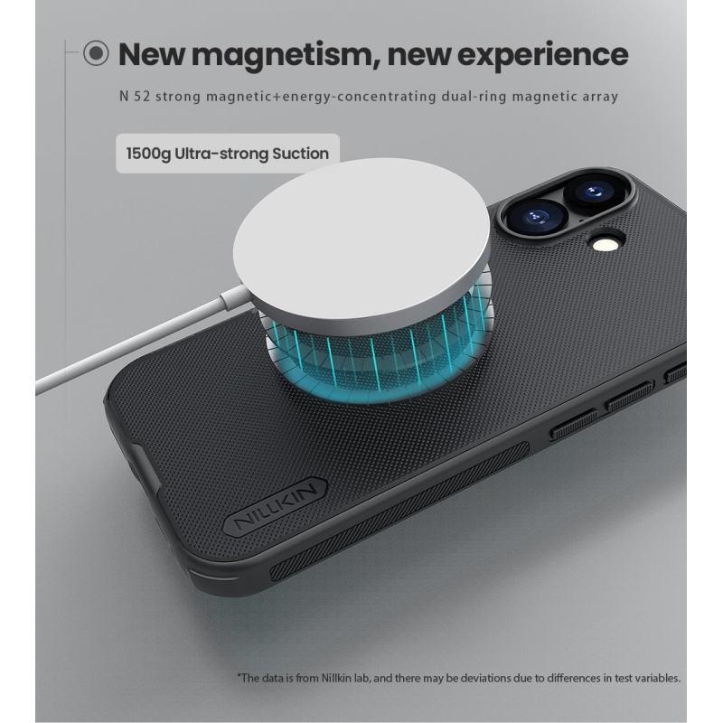 Nillkin Super Frosted PRO mágneses hátlap az Apple iPhone 17 készülékhez Fekete