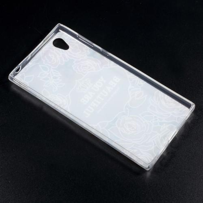 Textúrás zselés tok Sony Xperia L1 - virágok