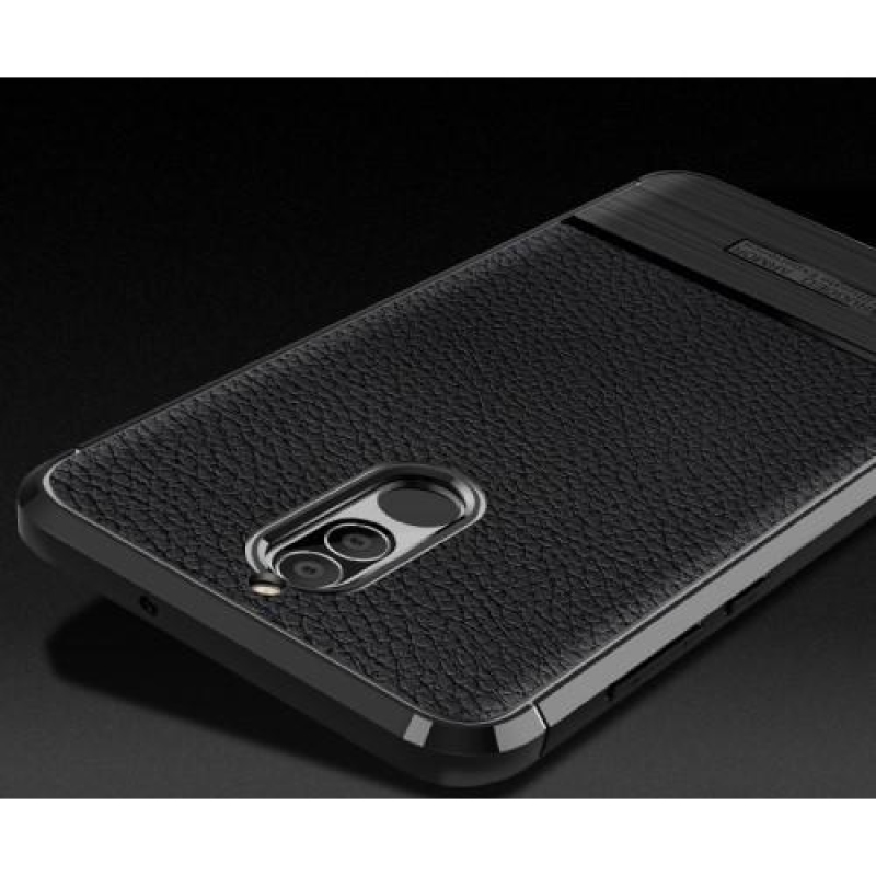 Texturált zselés tok megerősített peremmel a Huawei Mate 10 Lite készülékre - szürke