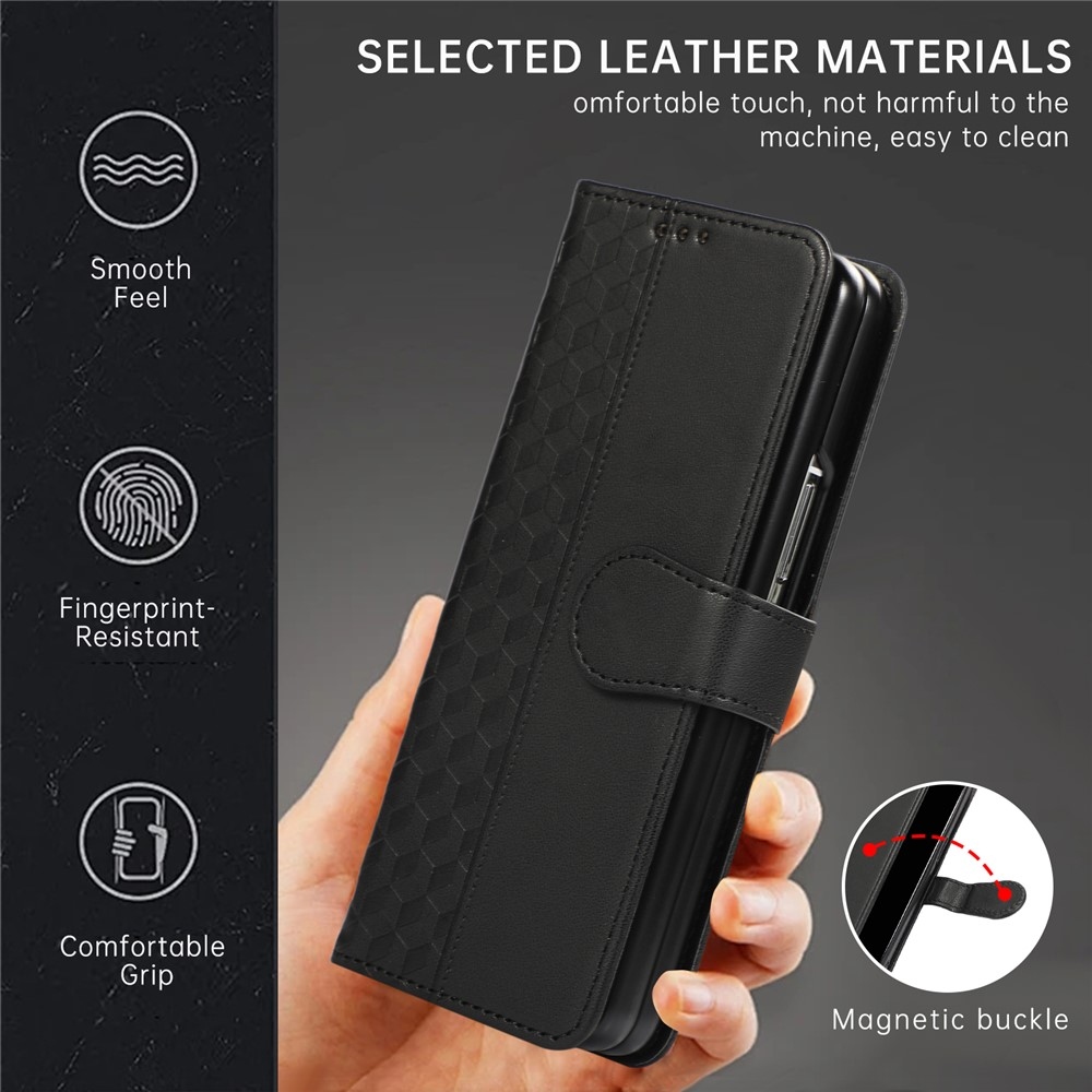 Gridy könyvtáska Samsung Galaxy Z Fold7 5G - fekete