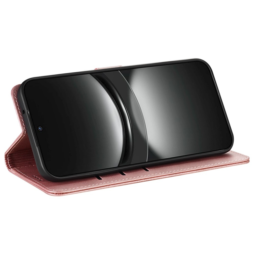 AZNS tok könyv tok Xiaomi Poco X7 Pro 5G-hez - rózsa arany